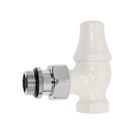 Угловой клапан SR Rubinetterie для радиатора серия Old Style 1/2", цвет: белый, арт. 0341-1500VC0A