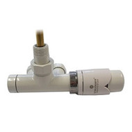 Комплект термостатический SCHLOSSER Duo-plex с погружающей трубкой 3/4 х М22х1,5 белый (угловой, правый), арт. 602100061