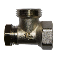 Клапан запорный SR Rubinetterie угловой ВР-НР 1/2"х3/4", без хвостовика, M513-1500N000