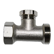 Клапан запорный SR Rubinetterie прямой ВР-НР 1/2"х3/4", без хвостовика, M514-1500N000