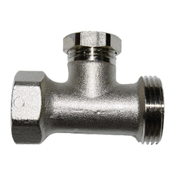 Клапан запорный SR Rubinetterie прямой ВР-НР 1/2"х3/4", без хвостовика, M514-1500N000
