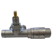 Комплект термостатический SCHLOSSER Duo-plex с погружающей трубкой 3/4 х М22х1,5 сатин (прямой), арт. 602100075
