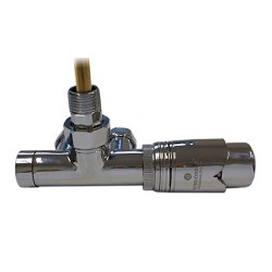 Комплект термостатический SCHLOSSER Duo-plex с погружающей трубкой 3/4 х М22х1,5 хром (угловой, правый), арт. 602100063